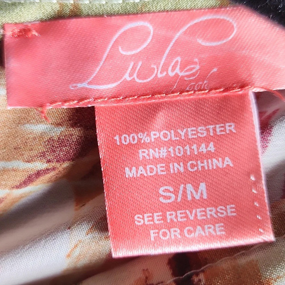 Lula orange floral Poncho - Picture 11 of 11